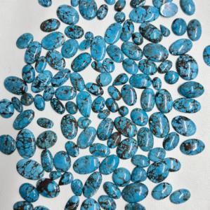 Piedras de cabujón sueltas de forma ovalada turquesa de magnasita azul Natural de grado AAA de alta calidad para la fabricación de joyas precio al por mayor - Product Image 3
