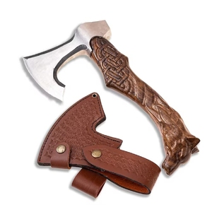 Outdoor Camping <b>Axe</b> High Carbon Steel Wooden Handle for Cutting Down Trees <b>Wood</b> Cutting <b>Axe</b> by Power Hint - Product Image 6