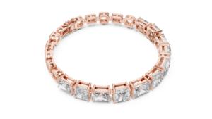 Bracelet de luxe en or blanc massif 14 carats plaqué rhodium, véritable diamant taille émeraude radiant naturel certifié IGI, pour fiançailles - Product Image 4