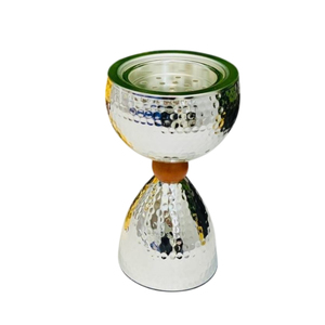 Quemador de incienso de mesa Islámico para el hogar, soporte de incienso de Metal plateado martillado de alta calidad, Bakhoor para uso en restaurantes de Hotel - Product Image 1