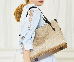 กระเป๋าโท้ทหนังแท้สำหรับผู้หญิงที่ออกแบบเองกระเป๋าสะพายไหล่แฟชั่นหรูหรากระเป๋าถือหนังวัวด้านบนสุดหรูสำหรับผู้หญิง - Product Image 2