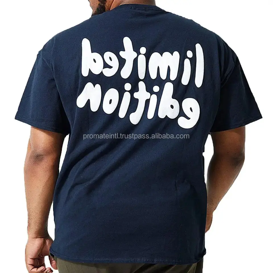 베스트 셀러 합리적인 가격에 남녀공용 가장 편안한 커스텀 컬러 대형 퍼프 프린트 티셔츠