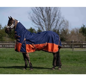 Vente en gros 1200D Tapis de cheval imperméables Tailles/couleurs personnalisées Garnitures réfléchissantes Doublure en nylon Tapis de cheval d'hiver OEM accepté quantité minimale de commande 50pcs - Product Image 1