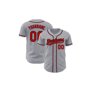 Maillot de baseball d'équipe personnalisé 100% polyester respirant antibactérien anti-UV séchage rapide col en V broderie logo personnalisé grande taille - Product Image 3