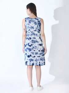 ชุดเดรสคลุมเข่าพิมพ์ลายดอกไม้เซ็กซี่หรูหราของผู้หญิงชุดเดรสผ้าเรยอนไทด์ย้อมสีขนาดใหญ่พิเศษเข็มขัดล้างทำความสะอาดได้แบบยั่งยืนชุดปาร์ตี้ชายหาด-ขายส่ง - Product Image 3