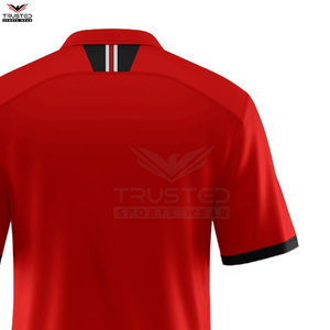 Golf personnalisé de haute qualité pour hommes pour T-shirts polo motif solide coton polyester tissu tricoté Premium pour les golfeurs - Product Image 6