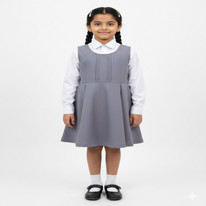 Ensemble d'uniformes scolaires personnalisés pour filles, nouveau style, en polyester mélangé tissé, jupe plissée en polyester/coton pour enfants - Product Image 4