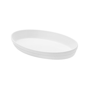 Bandeja para hornear Saturnia Oval Bianca para horno 36 x 24 x 5.5 h cm, suministros para catering, venta al por mayor, suministros para restaurantes - Product Image 1