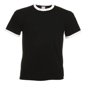 T-shirts Ringer Unisexe en Coton Tricoté de Haute Qualité 100% Coton, Coupe Classique Vintage, Fournisseur du Pakistan - Product Image 5