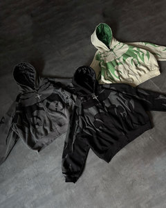 Luxury Unisex 100% Cotton <b>Quarter</b> <b>Zip</b> Pocket <b>Fleece</b> Breathable Winter Plain Dyed Hoodies Custom 3D High Quality - Product Image 3