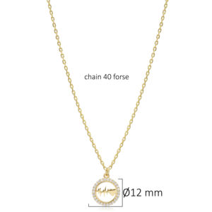 Heartbeat CZ Pierre En Gros Charme Collier 925 Argent Turc Fine Jewelry - Product Image 2