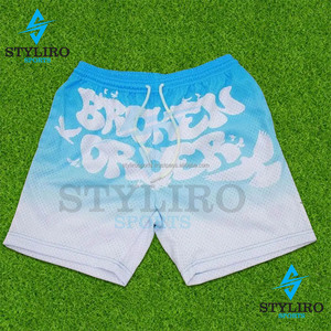 Pantalones cortos de malla personalizados de gran venta pantalones cortos de malla por sublimación de alta calidad para hombres y mujeres con estampados personalizados - Product Image 3