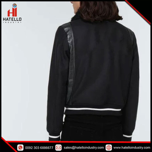 Vestes universitaires unisexes brodées de haute qualité à impression personnalisée Veste de baseball américaine surdimensionnée Letterman pour homme - Product Image 5