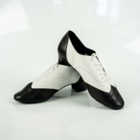 Zapatos de Baile Latinos de Salón, Salsa y Tango para Hombre, de Piel de Oveja y Charol Negro, Profesionales, de Alta Calidad, BOLD & SMART BS 004