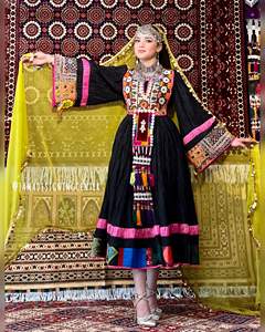 Kuchi เสื้อผ้าผู้หญิงแบบชาวอัฟกานิสถานระบายอากาศได้ดีดีไซน์ตามสั่ง - Product Image 3