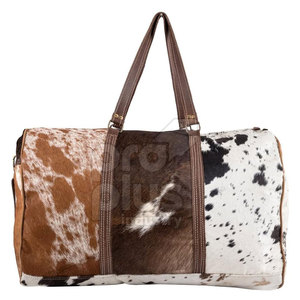 กระเป๋าเดินทางหนังวัวแท้ใบใหญ่ กระเป๋าออกกำลังกายและกระเป๋าเดินทางสุดสัปดาห์ กระเป๋าเดินทางหนังวัวแท้ทำมือสำหรับผู้ชาย - Product Image 2