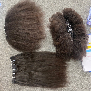 Cheveux Humains Remy Vietnamiens Bruts Bouclés Crépus de Haute Qualité, Tissage Fait Main, Double Tissage à la Machine, Grade Supérieur, Cheveux Bruts du Vietnam, 100g, Tout Inclus - Product Image 3
