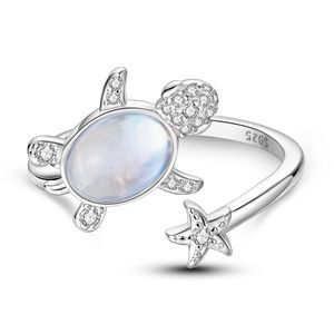 Anillos abiertos errantes de tortuga de plata superventas de Tiktok para fiesta de aniversario de boda de compromiso o regalo - Product Image 2