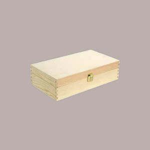 1pc <b>Pine</b> Wood Luxury Packaging Box 350x190H90mm for 2 Bottles of 750ml Oil or Wine Handcrafted Timber Gift Box - Product Image 1