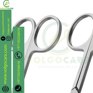 Tijeras de manicura para cutícula de uñas y pelo de nariz redondeada curvada de calidad 2025, Kit de tijeras para hombres, excelente juego de herramientas de pedicura, tijeras de 2 piezas - Product Image 5