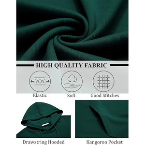 ชุดเสื้อฮู้ดดี้และกางเกงขายาวผ้าฝ้ายออร์แกนิคสีเขียวพิมพ์ลายดิจิทัลปักโลโก้แบบยูนิเซ็กส์สำหรับผู้ชายสำหรับฤดูหนาว - Product Image 3