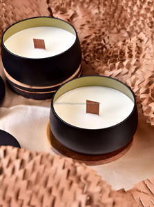 Luxury Black Tin Candle For Home Decoration Weddings Birthdays Gifts Festivals - Product Image 3