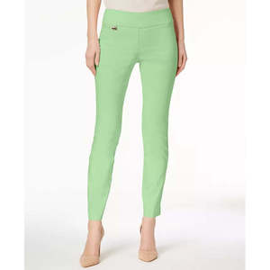 Pantaloni a matita Alfani da donna, taglia 6 Petite, a vita alta, con controllo pancia, verdi, casual, anti-piega, per la primavera, colorati - Product Image 1