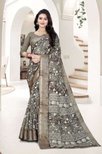 Exclusiva moda Georgette blusa Sari diseñador indio étnico impreso nupcial Saree para adultos última fiesta desgaste Boutique - Product Image 6