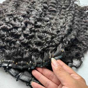 Extensions de cheveux bouclés birmans vierges de 8 à 40 pouces, clipins bouclés birmans bruts vietnamiens non chimiques - Product Image 4