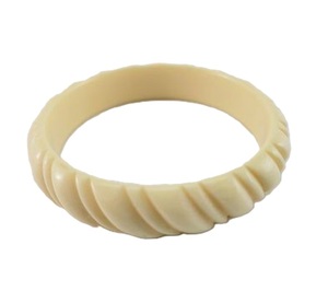 BONE CARVED <b>BANGLE</b> Bracelet Wide VBabangle <b>Indian</b> Traditional Jewelry Vintage Style Handcrafted Ethnic Designer Fashion Jewelry - Product Image 1