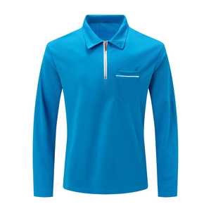 Polos grande taille de haute qualité pour hommes Chemises à manches longues décontractées en coton à séchage rapide et respirantes pour hommes - Product Image 6