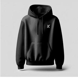 Sweat-shirts surdimensionnés unis 100 % coton écologique, coupe classique, pull décontracté, style urbain hiver, toucher doux et confortable - Product Image 1