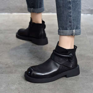 Botas altas de tacón de bloque para mujer, de invierno, para novias, con forro de piel cálido y aislamiento para clima frío - Product Image 4