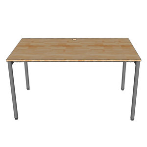 Escritorio de Computadora Moderno de Madera Sólida Serie OMA II de 140x80cm con Almacenamiento y Ensamblaje Modular - Product Image 5