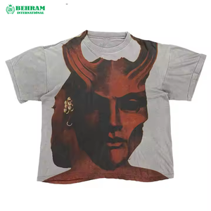 Camiseta Extra Grande para Hombre, 100% Algodón, con Logotipo Personalizado en la Parte Delantera, Impresión Digital, Ropa Casual Ecológica y Elegante - Product Image 5