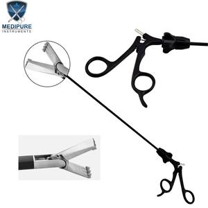 Pinzas de agarre atraumáticas Allis, 3x4 dientes, doble acción, 5 mm x 31 cm, instrumento quirúrgico laparoscópico, MEDIPURE INSTRUMENTS - Product Image 1