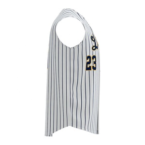 เสื้อเบสบอลวินเทจแบบสั่งทำพิเศษสำหรับเยาวชน ชุดยูนิฟอร์มเบสบอลแบบสวมใส่สบาย ระบายอากาศได้ดี เสื้อเบสบอลแขนกุด - Product Image 2