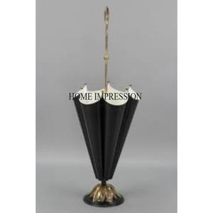 Paragüero Moderno de Metal Resistente con Recubrimiento en Polvo de Color Negro, Diseño Intrincado, Construcción Duradera, para 10 Paraguas - Product Image 4