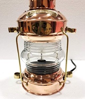 Lanterne d'ancre de bateau en cuivre haute vente qualité Antique Look métal ancre lanterne de bateau pour la maison hôtel décor utilisation quantité minimale de commande en gros