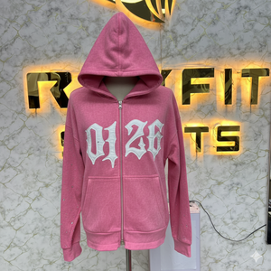 Meilleures ventes, votre propre logo, sweat à capuche à fermeture éclair le plus demandé, imprimé en relief, fabriqué en usine, prix bas, sweat à capuche pour hommes, sweat à capuche pour hommes - Product Image 1