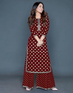 คอลเลกชันผู้หญิงอินเดีย เรยอน kurti พร้อม plazo ในราคาต่ําสุดตลาด อินเดีย นักออกแบบชาติพันธุ์ Kurti Plazo ในราคาขายส่ง