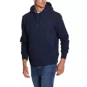 เสื้อสเวตเตอร์มีฮู้ดของผู้ชายเสื้อสเวตเตอร์มีฮู้ดพิมพ์ลายนูนขนาดใหญ่พิเศษผ้าโพลีเอสเตอร์/ ผ้าฝ้ายย้อมสีล้วนสำหรับฤดูหนาว - Product Image 5