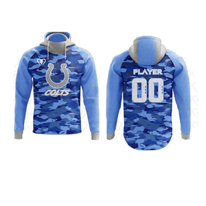 Conjuntos de Uniformes de Fútbol Americano para Equipos Adultos, Resistentes al Agua, Antibacterianos, 100% Poliéster, Sudadera con Capucha y Pantalones Cortos - Product Image 3