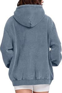Sudaderas con capucha informales de invierno para hombre, ropa de moda de Color sólido, ajuste Regular, forro polar de algodón 100%, transpirable, ecológico - Product Image 3
