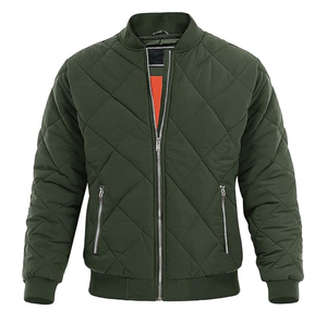 Veste de pilote de plein air pour hommes, vert olive, esprit, blouson de style unique et respirant de haute qualité, veste matelassée en satin de conception OEM - Product Image 1