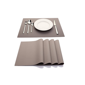 Leather Plate Mats Kitchen Washable <b>Table</b> Mats <b>Dining</b> <b>Table</b> <b>Placemats</b> Tablemat at Best Price Hot Sale Product - Product Image 5