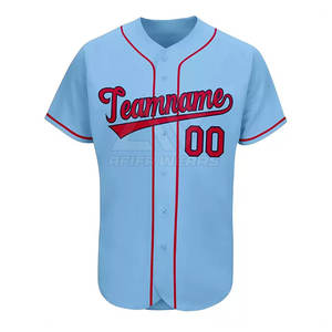 2024 ensemble de maillots de Baseball pour hommes personnalisés de haute qualité 100% Polyester respirant vêtements de sport unis uniforme de Baseball personnalisé - Product Image 2