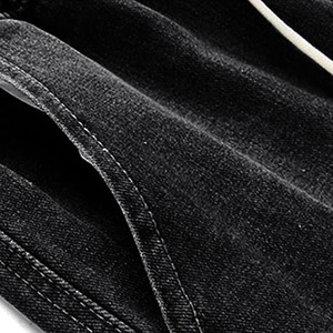 Shorts en jean déchirés et vieillis, coupe slim, streetwear, mode décontractée d'été, short en denim bleu, 2026 - Product Image 3