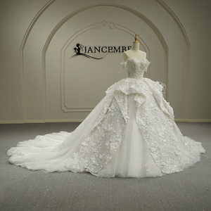 <span class=keywords><strong>Robe</strong></span> de mariée de bal glamour Jancember GT26024, épaules dénudées, avec fleurs 3D - Product Image 2