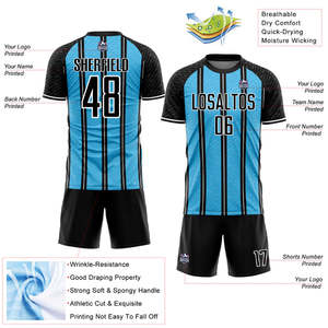Tenues de football en gros : Kits d'équipe courts, authentiques, légers, résistants à l'humidité, durables, respirants et écologiques, personnalisables - Product Image 5